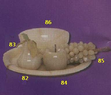 Pear,Plate,Grapes Art # 82-86