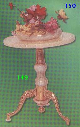 Art #149,150 Brass Table/F.Dish 